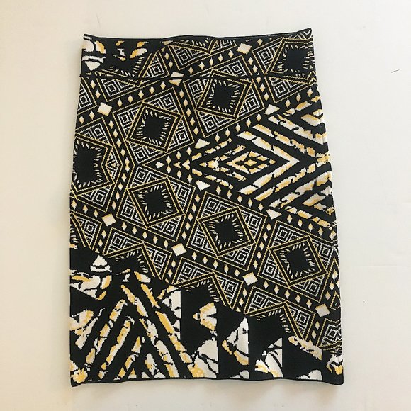 BCBGMAXAZRIA Britte Tribal Print Bandage Skirt - Picture 4 of 7